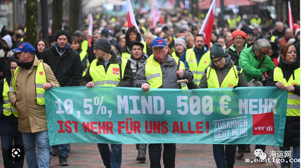 “超级大罢工”!全德陆、海、空各大交通停摆、瘫痪!